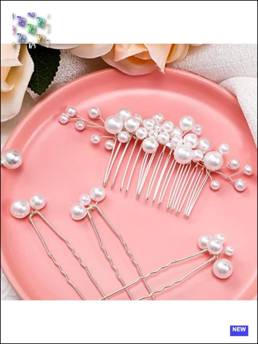 9 Pcs Pearl Hair Pins Wedding Hair Accessories for Bridesmaids